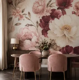 Floral Design Wallpapers by Aastha Decor near NH 24 Ghaziabad